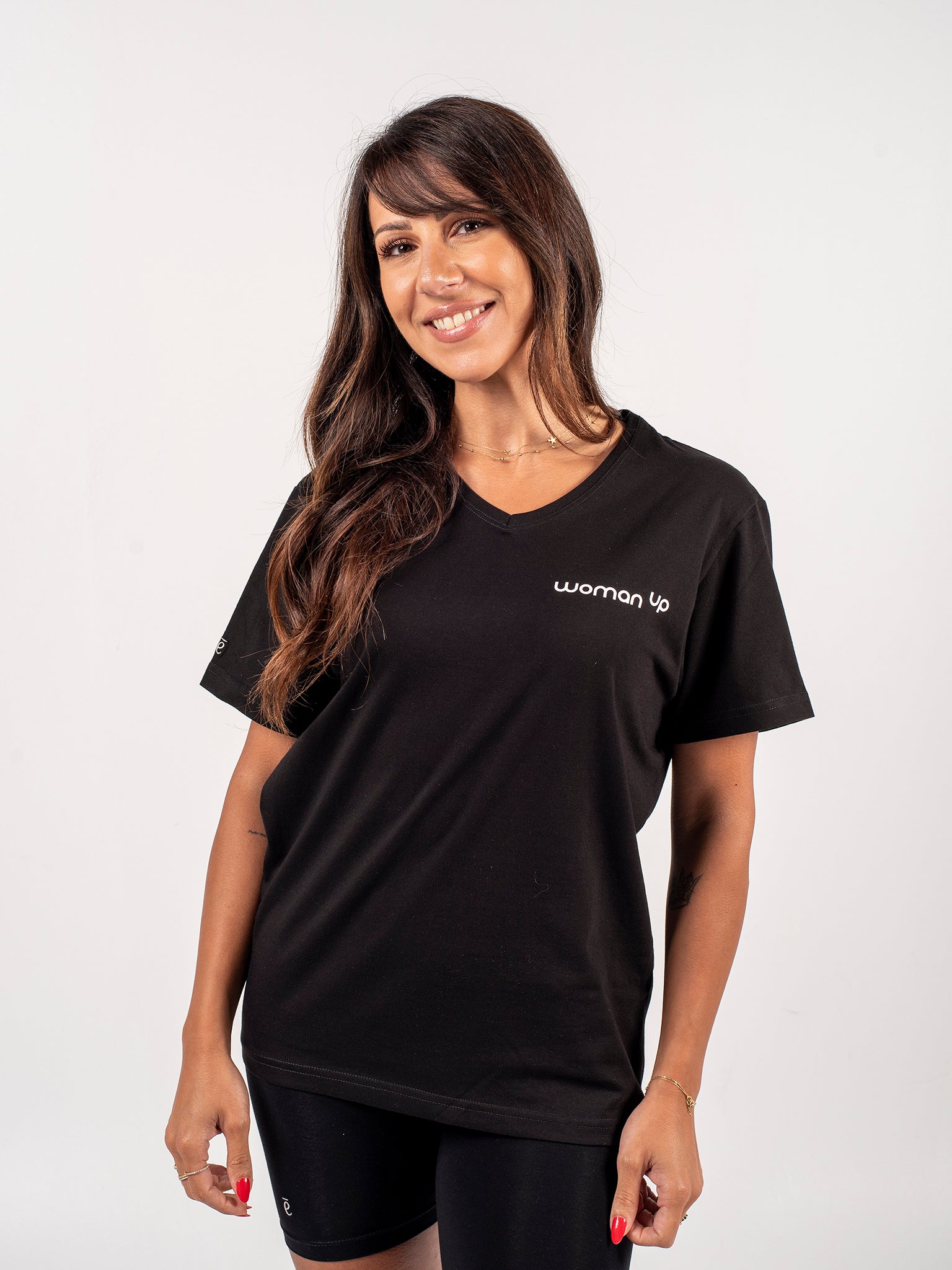 The Woman Up T-Shirt- V Neck