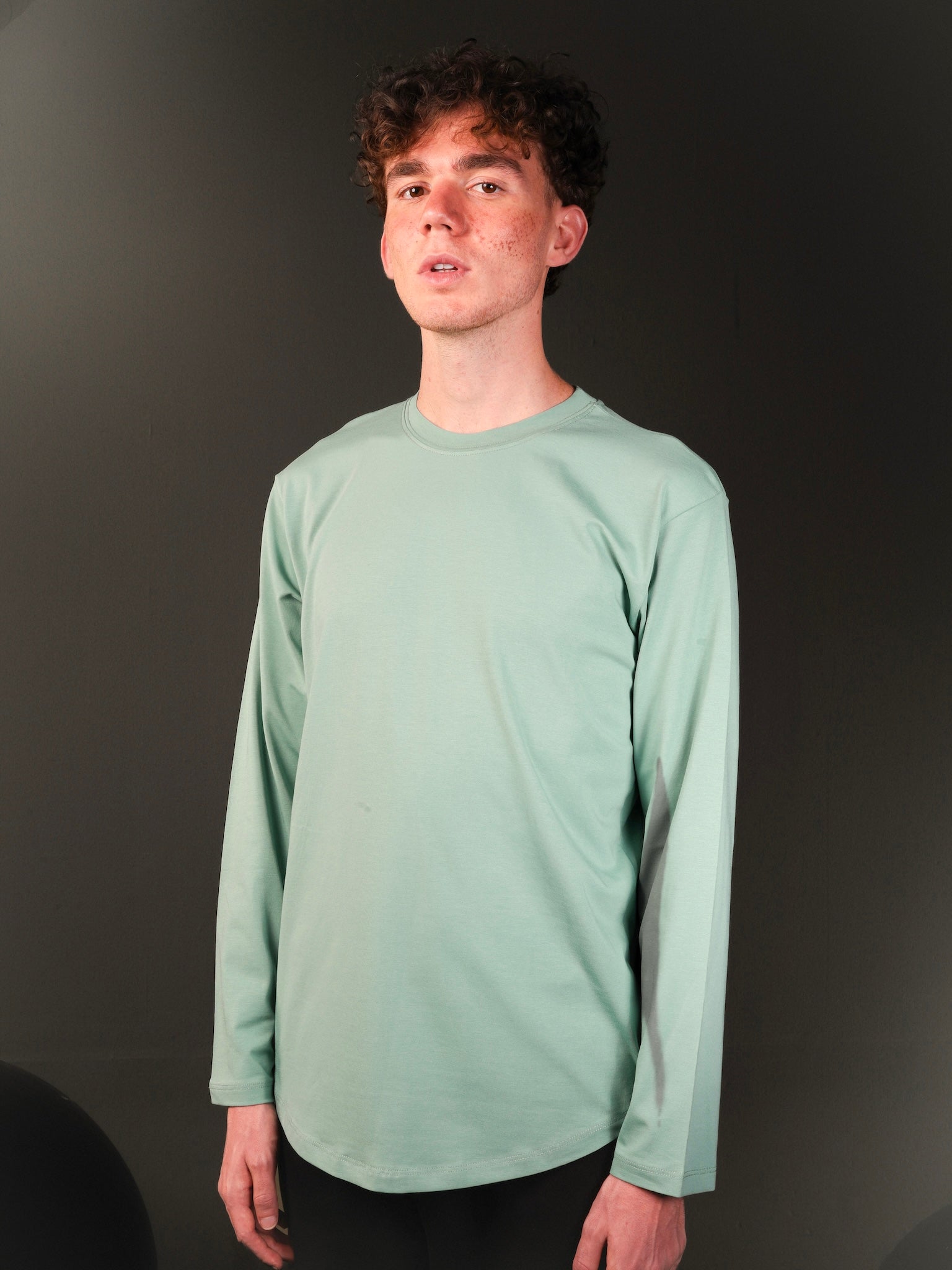 The Long Sleeve Curved Hem Tee