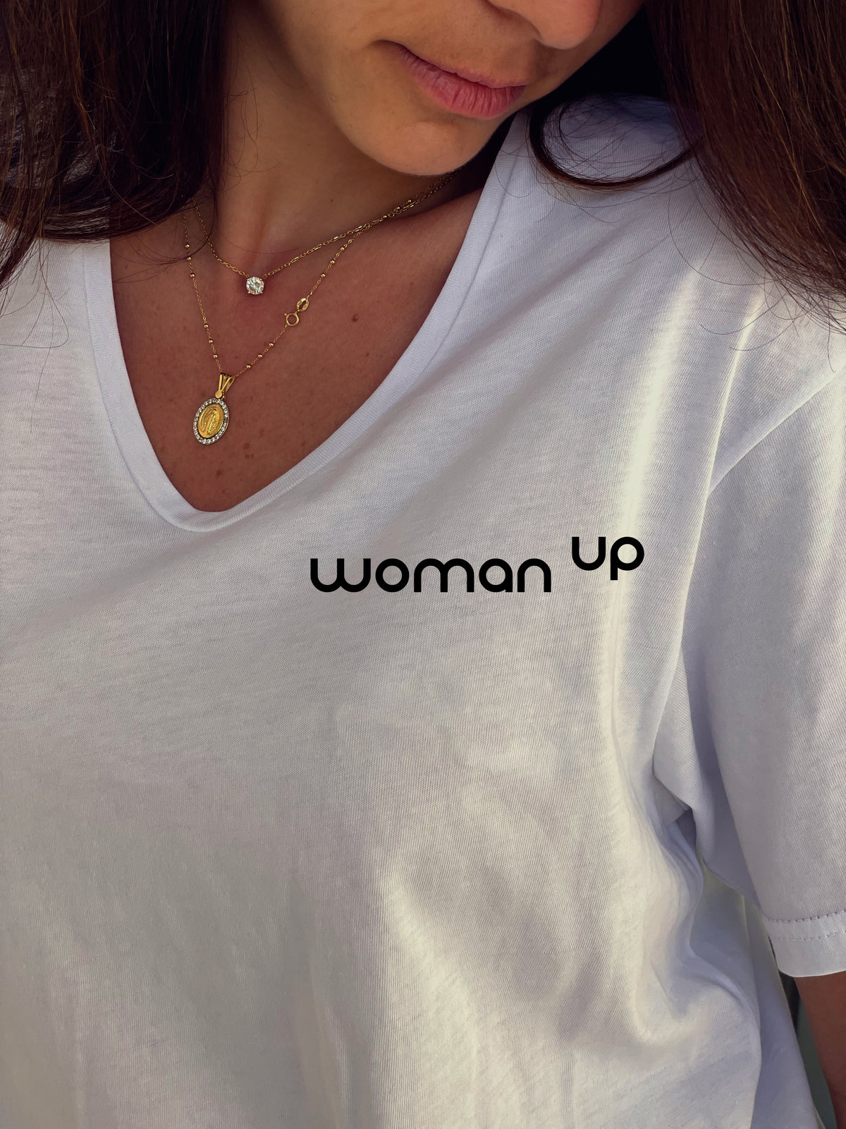 The Woman Up T-Shirt- V Neck