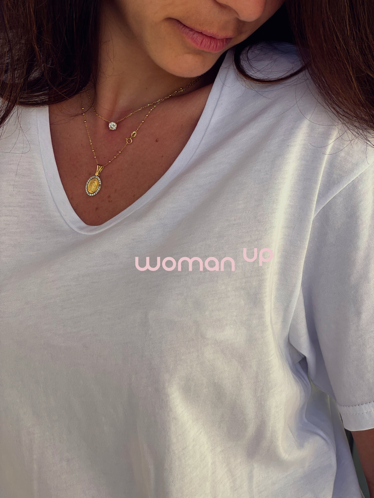 The Woman Up T-Shirt- V Neck